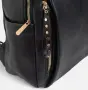 Дамска раница Backpack Черна със златисти ципове, 23x12x30cm, снимка 2