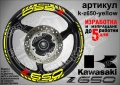 Kawasaki Z 650 кантове и надписи за джанти, снимка 10