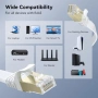 LAN кабел Cat 8 40м 40Gbps RJ45 високоскоростен, снимка 7