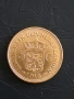 Златна монета,5 гулдена 1912 год, злато, тегло 3.36 гр, проба 900/1000, снимка 1