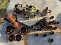 Стари керамични съдове и два сатъра, снимка 3