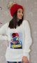 Нови! Пуловер с две лица, блондинка, фотограф и фен на Мини Маус , снимка 15