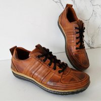 Габровски мъжки обувки от ЕСТЕСТВЕНА КОЖА модел 159 , снимка 1 - Ежедневни обувки - 30495638