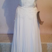Булчинска сватбена дълга бяла рокля Asos, нова, с етикет, р-р S, снимка 10 - Рокли - 37487233