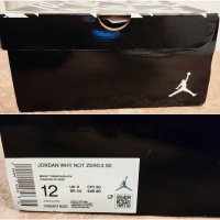 Nike AIR Jordan Why Not Zero.3 Se 46-ти номер чисто нови в кутия, снимка 3 - Маратонки - 42910836