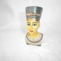Египетска Статуетка, Бюст на Кралица - Нефертити, снимка 5 - Статуетки - 30975198