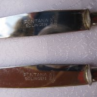 6 бр нож и 5 бр вилица солинген с дръжка цвят кехлибар, снимка 7 - Други стоки за дома - 30718145
