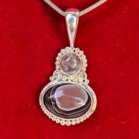 Уникален Сребърен Марков Vintage Медальон SAJEN Jewelry от Остров Бали, снимка 1 - Колиета, медальони, синджири - 42572964