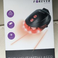 Заден фар за велосипед с лазерни маркери Forever Bike Light with Laser, снимка 2 - Аксесоари за велосипеди - 37413230