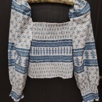 Нова блуза с бyфан ръкави  Shein, снимка 6 - Блузи с дълъг ръкав и пуловери - 42202371