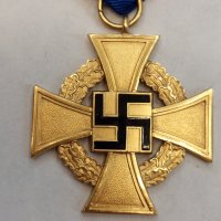 Орден-Златен,първи клас за 40 години отлична служба WW2, снимка 1 - Колекции - 37827627
