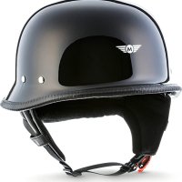 Moto Helmets® D33 "Black" · Brain Cap · Half Shell Jet, снимка 2 - Аксесоари и консумативи - 42046129