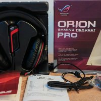  ASUS Orion PRO геймърски слушалки 7.1 виртуален съраунд ROG Spitfire USB аудио процесор, снимка 5 - Слушалки за компютър - 42916995