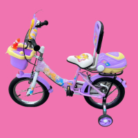 Детски велосипет 14 инча , циклама, снимка 7 - Детски велосипеди, триколки и коли - 44507413