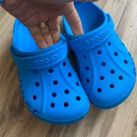 Оригинални светло сини чехли Crocs ! 33-34 н, снимка 3 - Детски сандали и чехли - 40613137