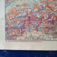 Автентична географска карта на нацистка Германия от 1942, снимка 4 - Колекции - 34204325