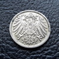Стара монета 5 пфенига 1913 г. буква  А -Германия - 110 годишна !, снимка 6 - Нумизматика и бонистика - 39791105