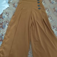 Zara-дамски панталон-широки крачоли, снимка 1 - Панталони - 37794572