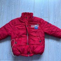 Дебело, топло червено зимно яке, снимка 1 - Детски якета и елеци - 42478545