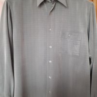 Мъжка риза с дълъг ръкав Brothers classic сива голям размер, снимка 1 - Ризи - 29494430