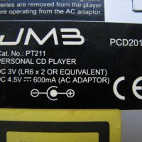 Дискмен плейър JMB, снимка 3 - Аудиосистеми - 35182833