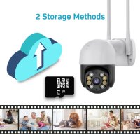 audio IP камера H.265 Wifi 8MP IP camera 4К HD PTZ auto tracking, снимка 5 - Камери - 37913977