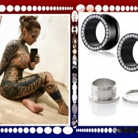 Флеш тунел разширител flesh tunnel plug earring, снимка 9 - Други - 29453213