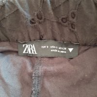 Панталон на Zara, бродерия върху памучен плат, снимка 3 - Панталони - 42056926