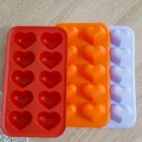 сърце сърца пластмасова форма за бонбони лед и др, снимка 1 - Форми - 31752418