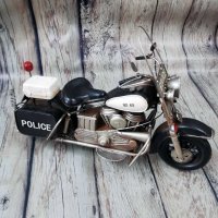 Метална декорация - Полицейски мотоциклет, снимка 3 - Декорация за дома - 42905006