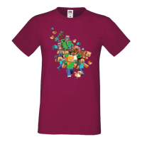 Мъжка тениска майнкрафт Minecraft 3,Minecraft,Игра,Забавление,подарък,Изненада,Рожден Ден., снимка 4 - Тениски - 36495038