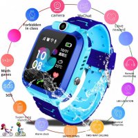 Детски GPS смарт часовник - SIM карта, водоустойчив с вградена камера Q12 B WATCH, снимка 5 - Смарт гривни - 35468201