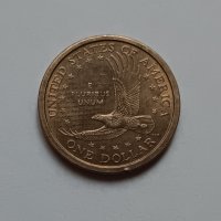 1 долар САЩ 2000 Индианка Sacagawea Dollar Coin , Монета от САЩ , снимка 1 - Нумизматика и бонистика - 44277512