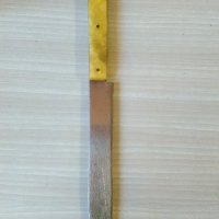 Старинен масивен кухненски нож,дръжка каталин, снимка 3 - Антикварни и старинни предмети - 29928902