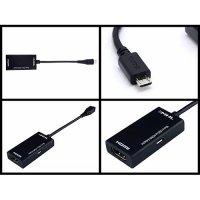 MHL преходник от Micro USB към HDMI за свързване на телефон с телевизор, снимка 2 - USB кабели - 40119840