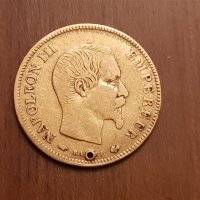 10 франка 1857 А Франция Злато Златна монета Наполеон 3, снимка 4 - Нумизматика и бонистика - 39108289