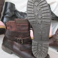 made in AUSTRIA, дамски боти,N- 40 - 41, ботуши PAUL GREEN® original Boots, 100% естествена кожа, снимка 9 - Дамски боти - 35321602