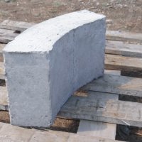 ИЗВИТИ бетонни Блокчета -КЛАДЕНЧОВИ за зидане на кладенци, шахти, резервоари. Плътни изцяло от бетон, снимка 3 - Строителни материали - 42111699