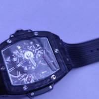 Мъжки луксозен часовник Hublot Spirit of Big Bang Tourbillon Carbon Limited Edition , снимка 5 - Мъжки - 36619117