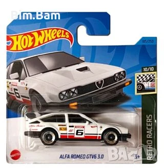 Оригинална колекционерска количка Hot Wheels Alfa Romeo GTV6 3.0 / Retro Racers, снимка 1