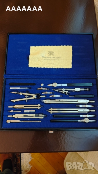 Комплект пергели и тушовки за чертане - немски RICHTER, снимка 1