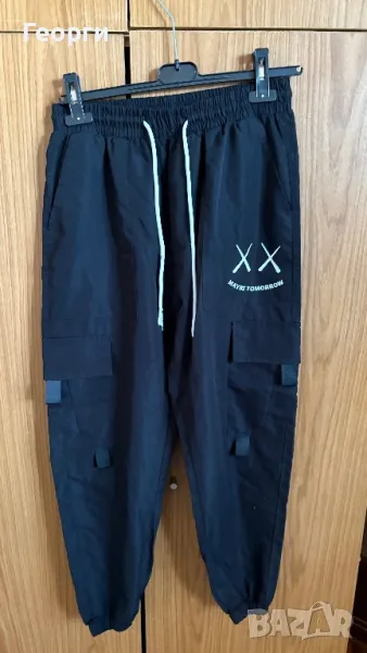 Черен карго панталон, снимка 1