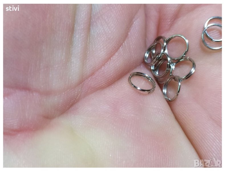 Халки за бижута, двойни, Диаметър 7 мм., снимка 1