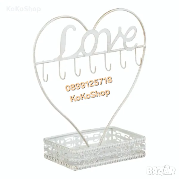 Стойка за бижута-18x8x21/метална стойка за бижута/органайзер за бижута, снимка 1