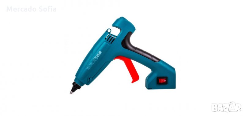 Електрически пистолет Mercado Trade, За топло лепене, Син , снимка 1