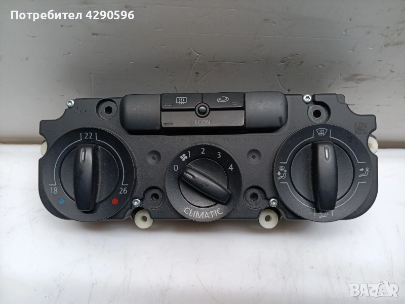 Управление парно климатик VW Golf 5 / Passat 6 / Touran / Голф 5 / Пасат 6 / Туран / Кади, снимка 1