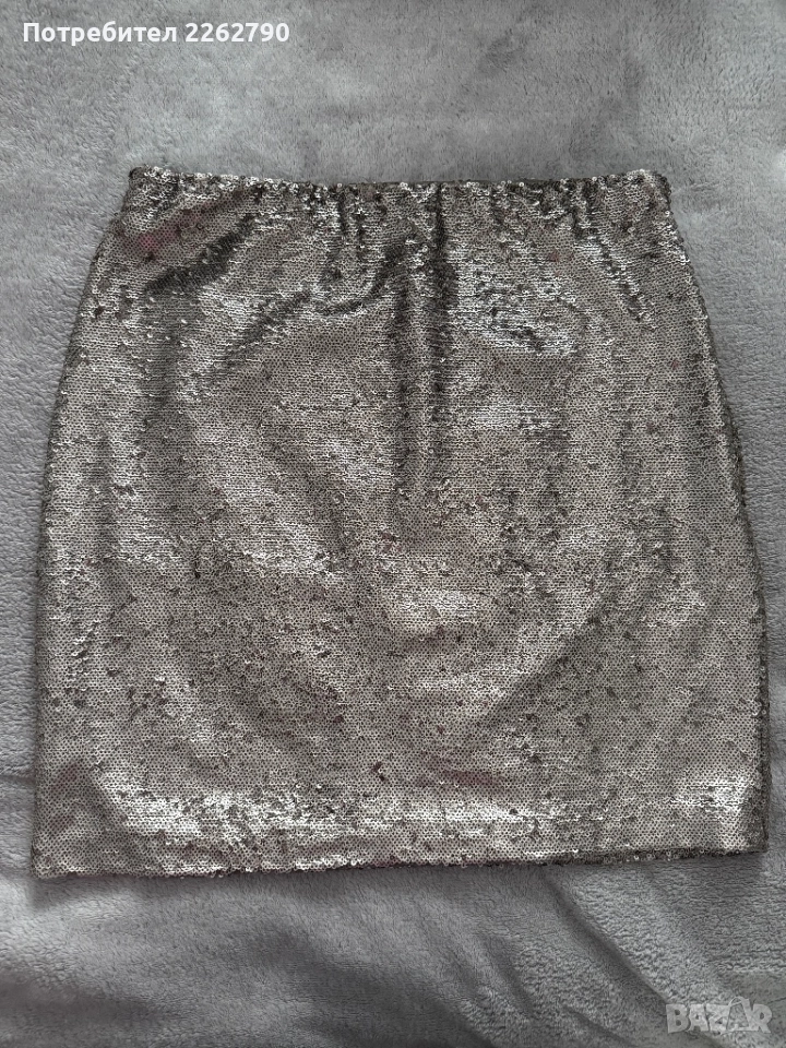 Мини пола с пайети S, снимка 1