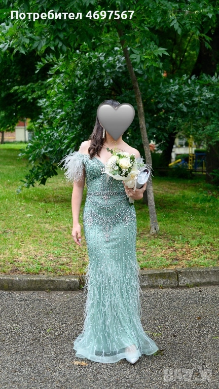 Здравейте! Продавам балната си рокля, закупена от Radapola (размер - М)., снимка 1