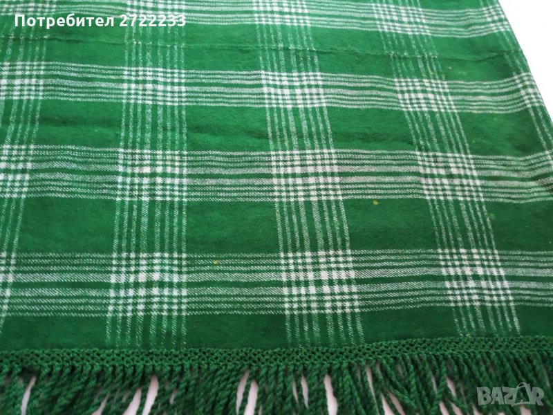 Ново старинно ръчно тъкано вълнено одеяло, снимка 1