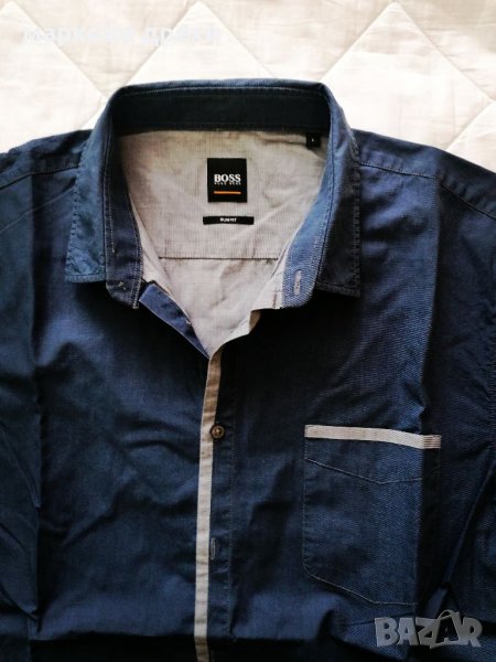 Hugo boss orange shirt slim fit, снимка 1